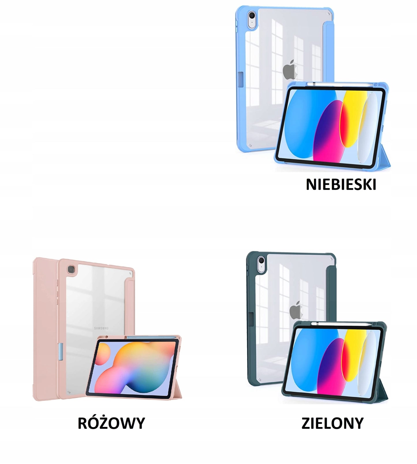 Skaidrus dėklas PENCIL, skirtas Apple iPad 10.9 10-os kartos 2022 m. / iPad 11 A16 11-os kartos 2025 m.