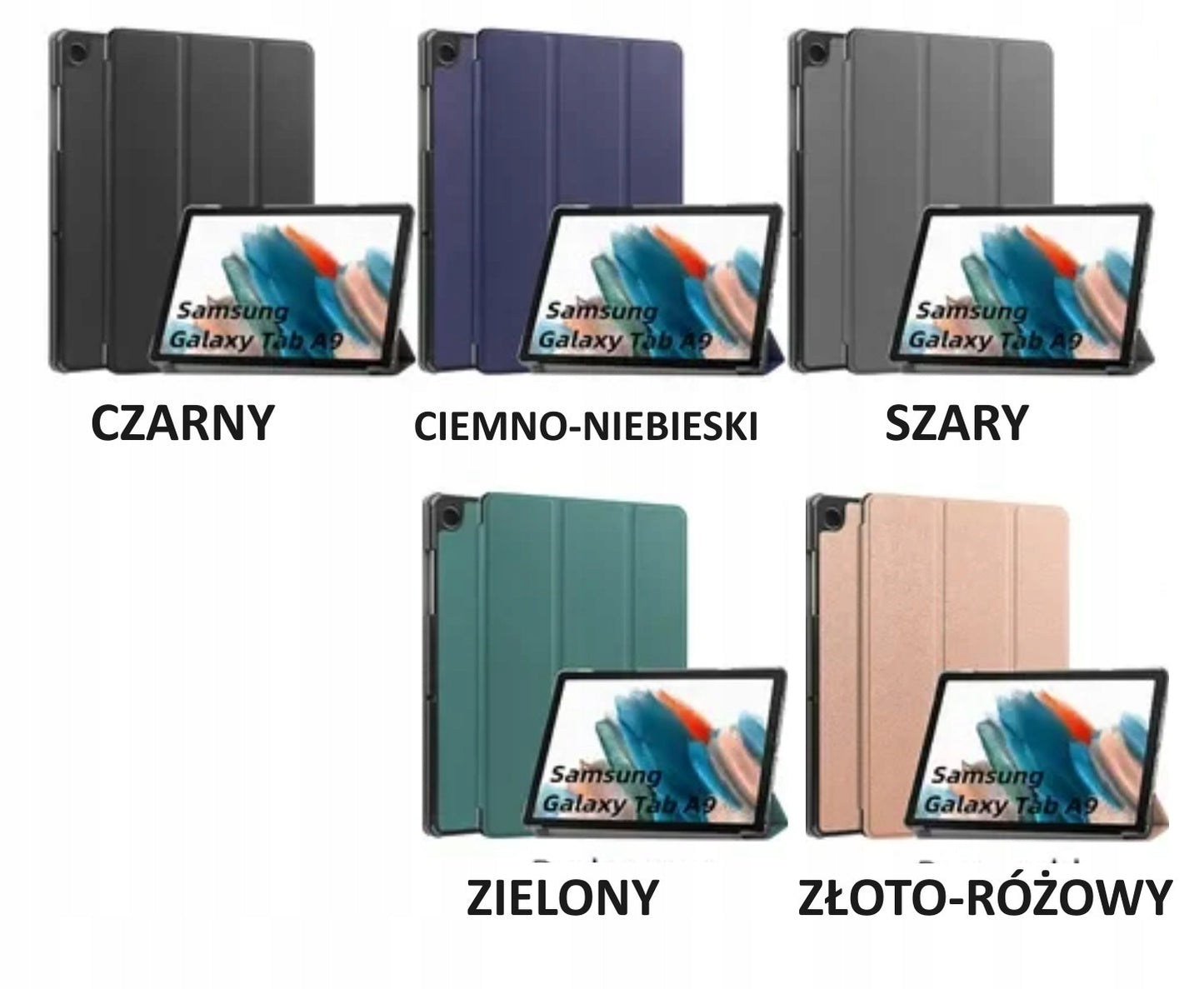 Dėklas su atvartu Samsung Galaxy Tab A9 8,7" 2023 X110 / X115