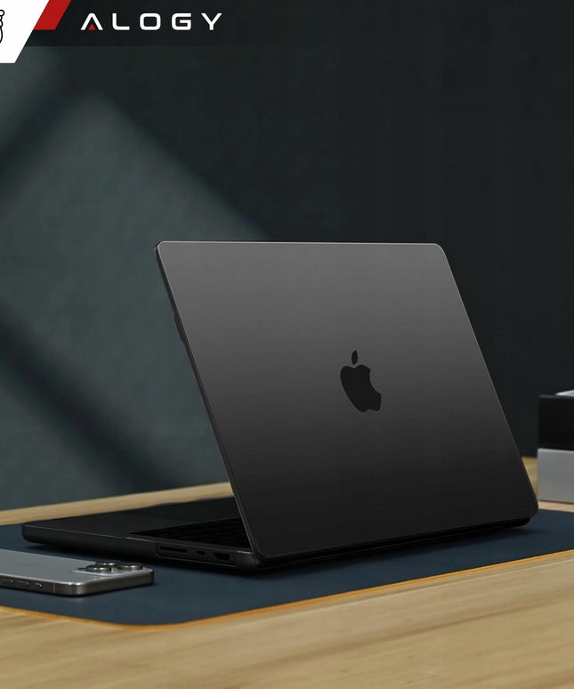 Elastingas matinis dėklas skirtas MacBook Pro 14 2021-2024, be pirštų atspaudų