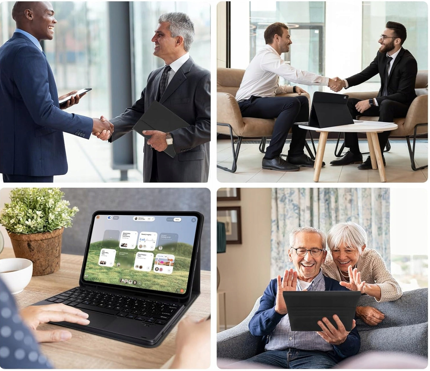 Dėklas su klaviatūra ir lietiminiu skydeliu (touchpad) Apple iPad 10.9 10-os kartos / iPad 11 A16 11-os kartos 2025