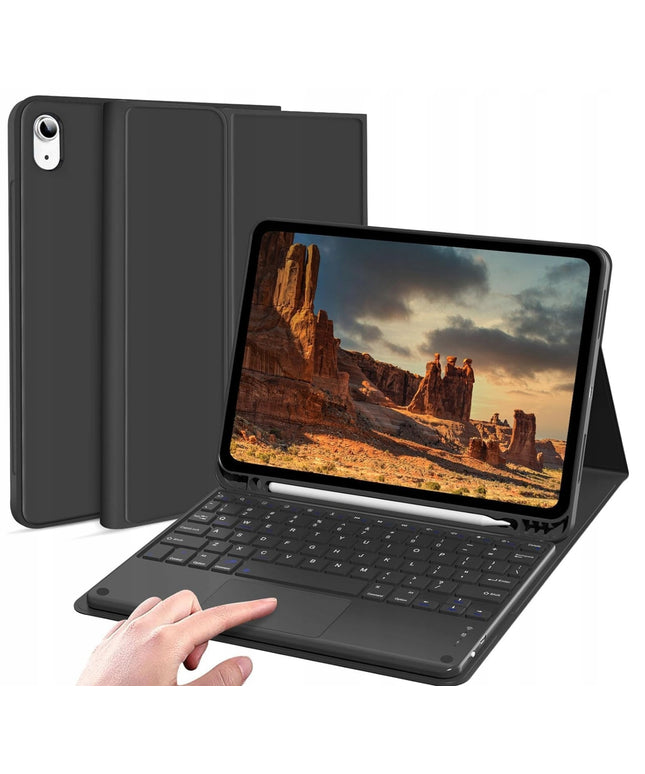 Dėklas su klaviatūra ir lietiminiu skydeliu (touchpad) Apple iPad 10.9 10-os kartos / iPad 11 A16 11-os kartos 2025