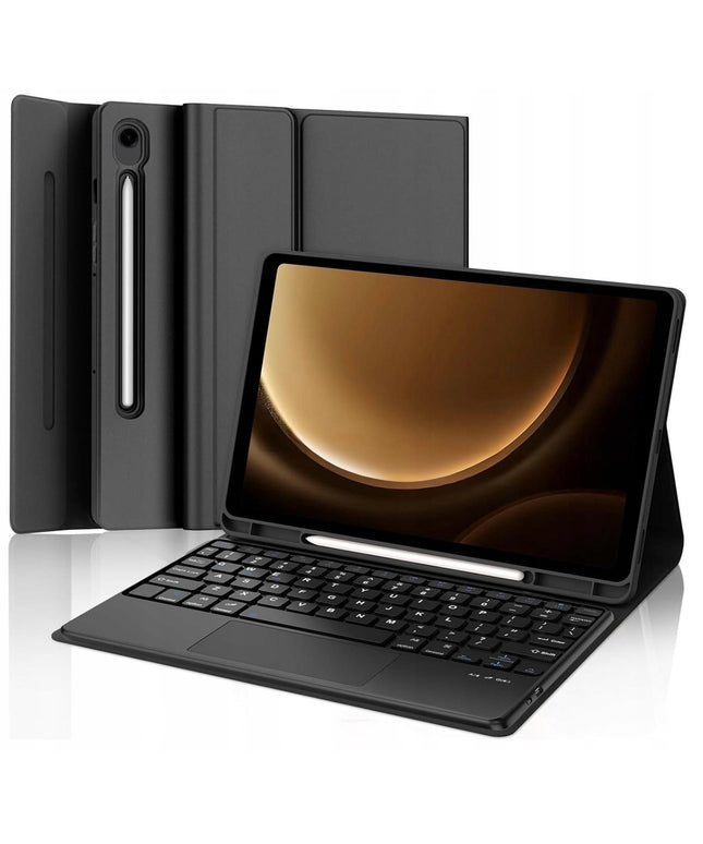 Dėklas su klaviatūra ir lietimės skydeliu (touchpad) skirta Samsung Galaxy Tab S10 FE Plus S10 FE+ 13.1"