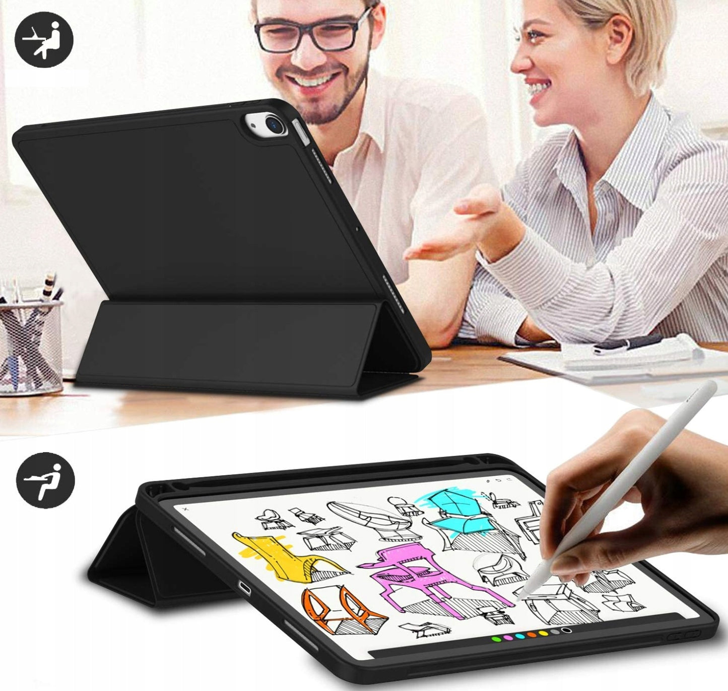 SMART PENCIL dėklas, skirtas APPLE IPAD AIR 11 " 6-os kartos M3 2024 / 7-os kartos M3 2025