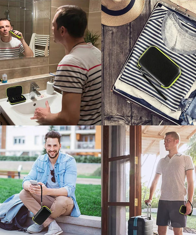 Kietas dėklas skustuvui PHILIPS ONEBLADE 360, trimeriui, antgaliams, ašmenims, įdėklams
