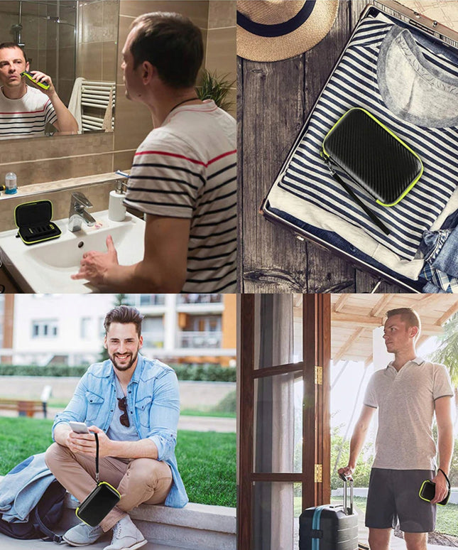 Kietas dėklas skustuvui PHILIPS ONEBLADE 360, trimeriui, antgaliams, ašmenims, įdėklams