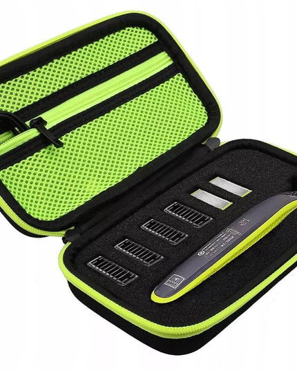 Kietas dėklas skustuvui PHILIPS ONEBLADE 360, trimeriui, antgaliams, ašmenims, įdėklams