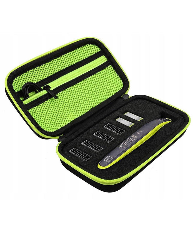 Kietas dėklas skustuvui PHILIPS ONEBLADE 360, trimeriui, antgaliams, ašmenims, įdėklams