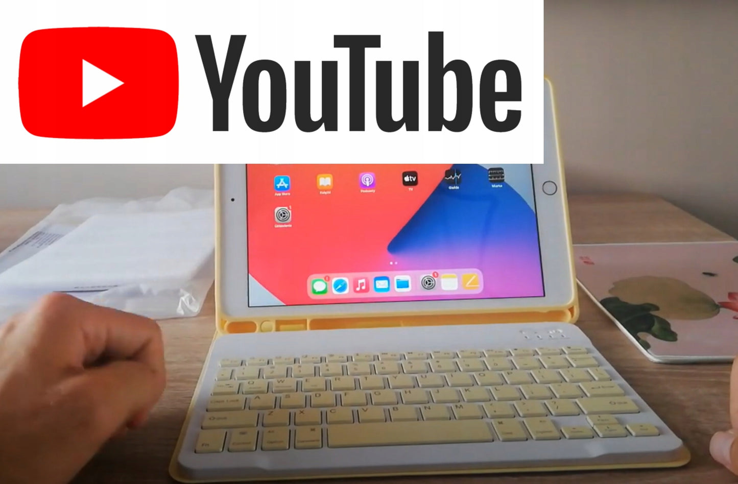 Dėklas ir klaviatūra skirta Apple iPad 10.9 10 GEN 2022 / iPad 11 A16 11GEN 2025