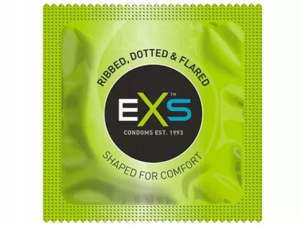 EXS Prezervatyvai MIX 50 vnt. 10 rūšių - ploni, su spuogeliais, dryželiais, skonio