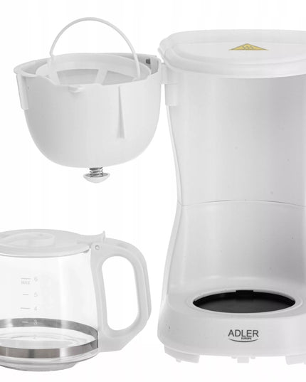 Lašelinis kavos aparatas 0,6L 600W Temperatūros palaikymas ANTI-DRIP stiklinis ąsotis