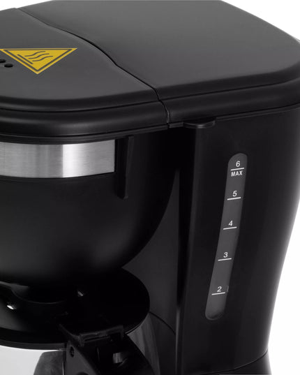 Adler 4381 Black 0,6 l 600 W lašelinis kavos aparatas su šilumos palaikymo funkcija ir ANTI-DRIP sistema