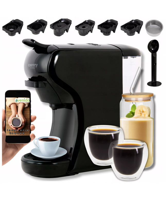 11in1 Kapsulinis kavos aparatas Nespresso Dolce Gusto Tchibo Caffisimo + 3 stiklinės