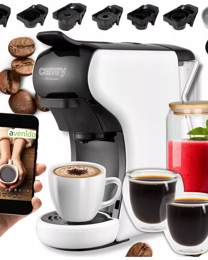 11in1 Kapsulinis kavos aparatas Nespresso Dolce Gusto Tchibo Caffisimo + 3 stiklinės