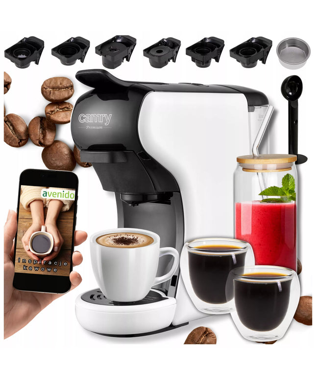 11in1 Kapsulinis kavos aparatas Nespresso Dolce Gusto Tchibo Caffisimo + 3 stiklinės