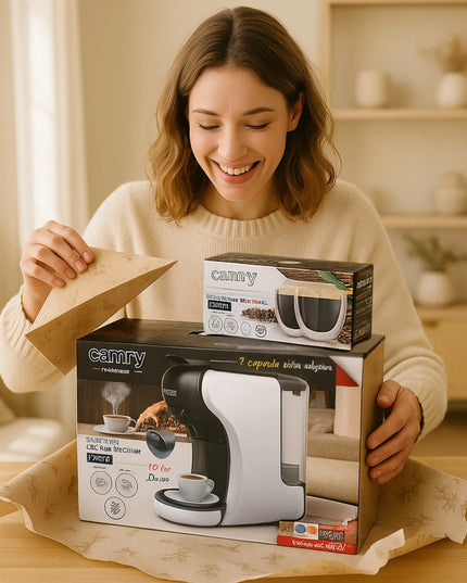 11in1 kapsulinis kavos aparatas Nespresso Dolce Gusto Tchibo Caffisimo + puodeliai