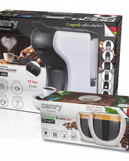 11in1 kapsulinis kavos aparatas Nespresso Dolce Gusto Tchibo Caffisimo + puodeliai