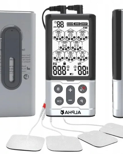 ALPHA R-C101G TENS EMS elektrostimuliatorius – 60 programų