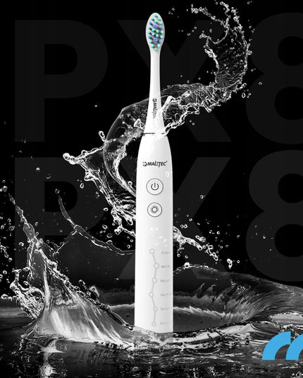 Maltec Toothie X1 WH soninis dantų šepetėlis, 6 režimai, su dėklu ir galvutėmis