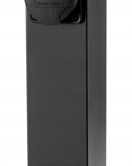 Elektrinis sodo stulpelis su 2 hermetiškais 16A lizdais, 30cm aukščio