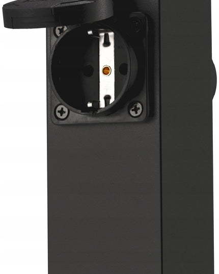 Elektrinis sodo stulpelis su 2 hermetiškais 16A lizdais, 30cm aukščio