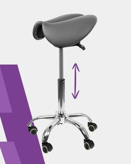 Ergonomiška kėdė balnas Spacetronik REGULIUOJAMAS 59-79 cm 100 kg pilka