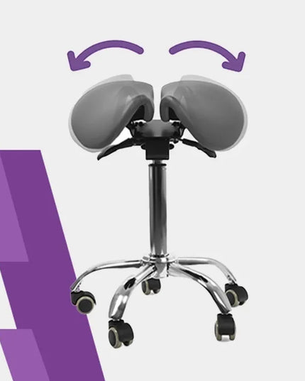 Ergonomiška kėdė balnas Spacetronik REGULIUOJAMAS 59-79 cm 100 kg pilka