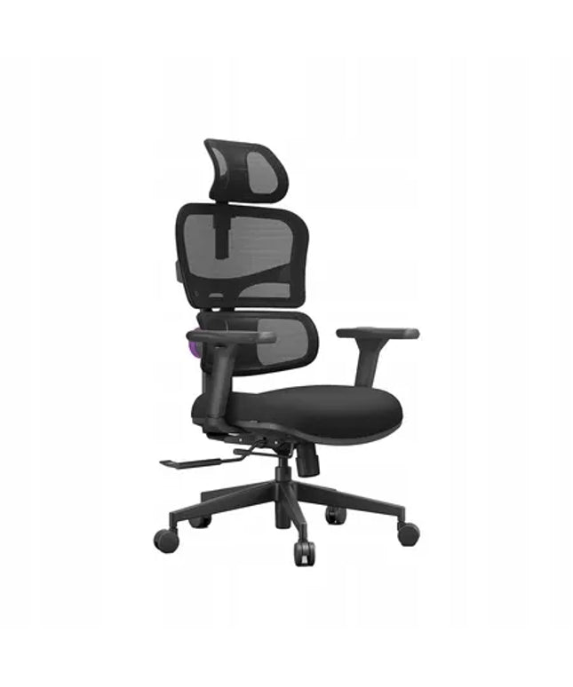 Ergonomiška biuro kėdė Spacetronik, reguliuojama, iki 136 kg, sukamoji, juoda