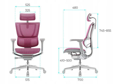 Ergonominė biuro kėdė Grospol IOO 2 Grey