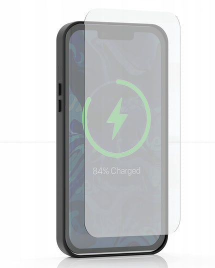 Apple iPhone 15 dėklas (Magsafe, Matinis Juodas, Sutvirtintas) + 9H Stiklas