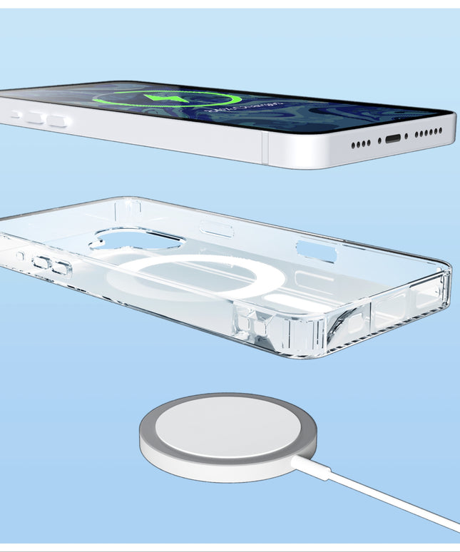 Dėklas „Magsafe“ iPhone 16 (Magnetinis šarvuotas dėklas) + stiklas