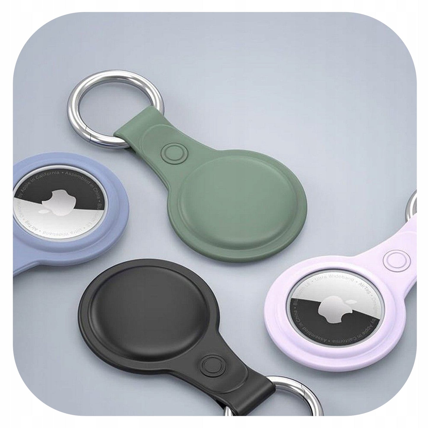 Daugiaspalvis apsauginis dėklas Apple Air Tag laikikliui (4 vnt.)