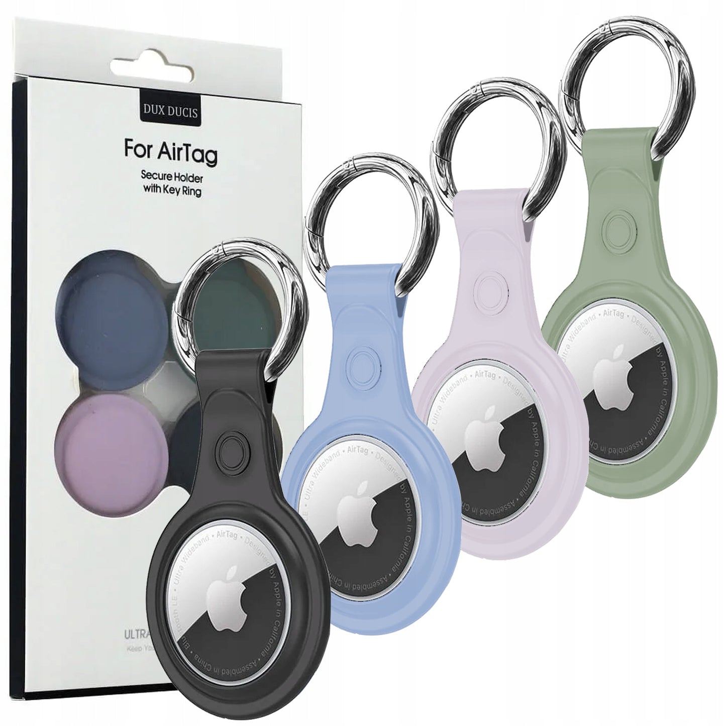 Daugiaspalvis apsauginis dėklas Apple Air Tag laikikliui (4 vnt.)