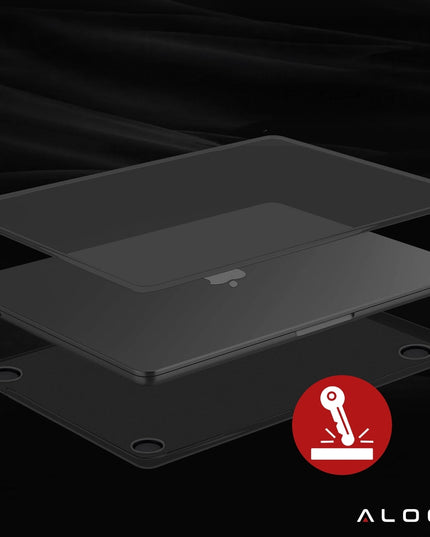 Matinis dėklas Apple MacBook Air 13.6 M4 M3 M2 2025 2024 2023 juodas