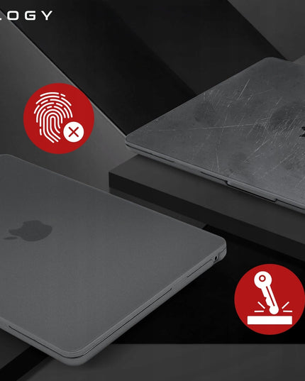 Matinis dėklas Apple MacBook Air 13.6 M4 M3 M2 2025 2024 2023 juodas