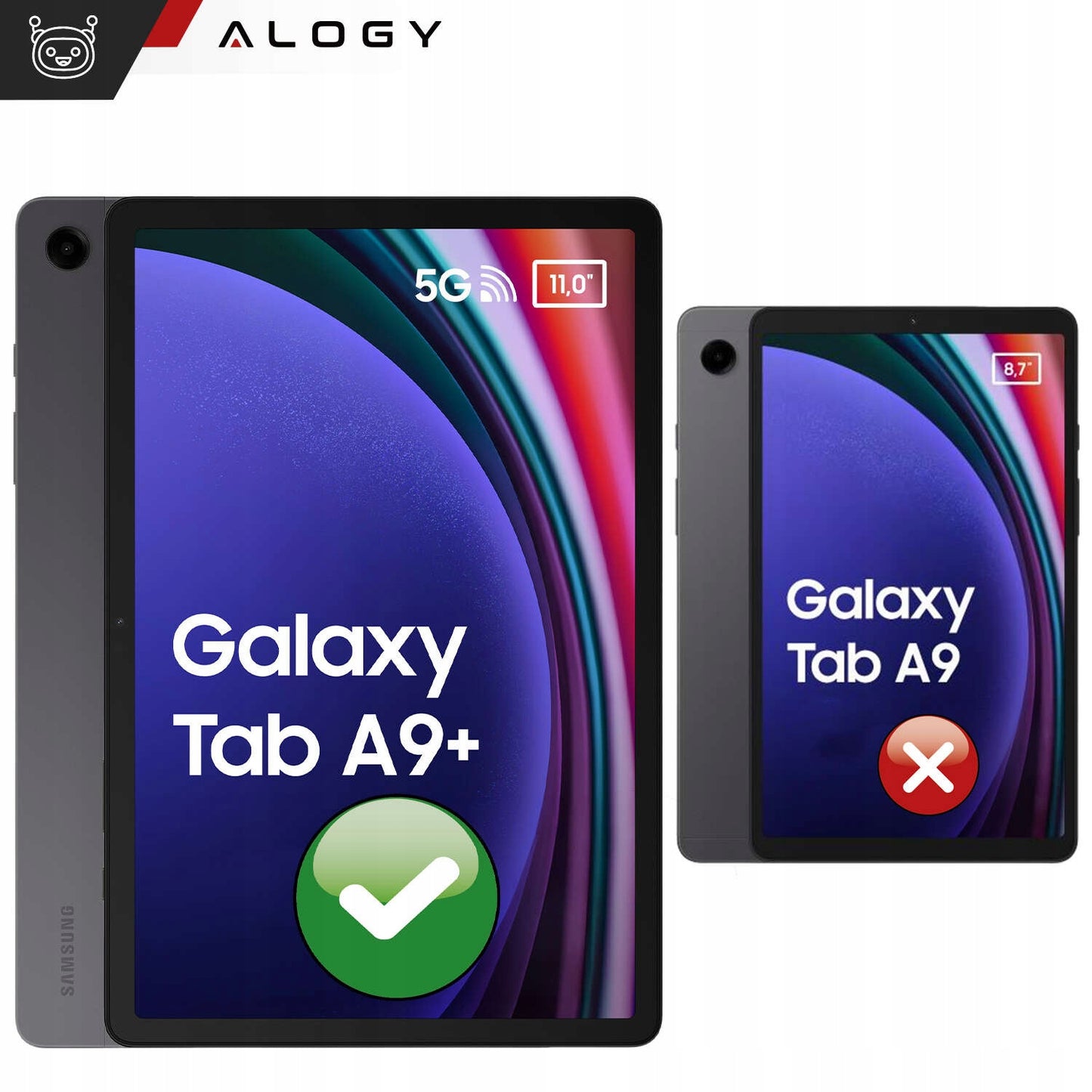 Dėklas Samsung Galaxy Tab A9+ Plus 11 2023 X210 /X215 /X216 planšetiniam kompiuteriui