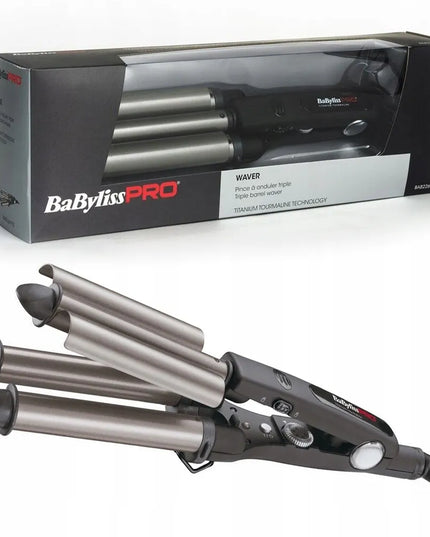 Babyliss Pro BAB2269E trigubos garbanojimo žnyplės su titano ir turmalino danga