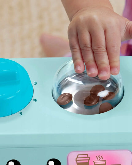 FISHER-PRICE edukacinis interaktyvus kavos aparatas su šviesos ir garso efektais