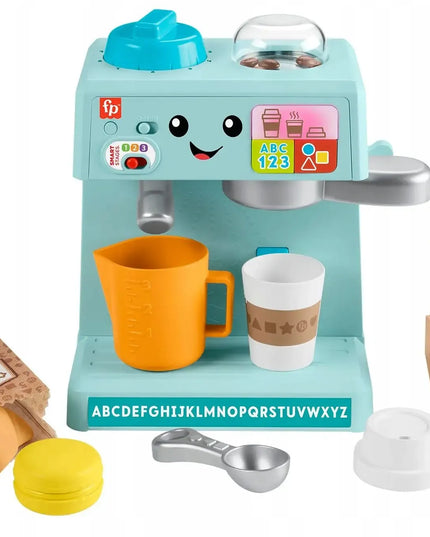 FISHER-PRICE edukacinis interaktyvus kavos aparatas su šviesos ir garso efektais
