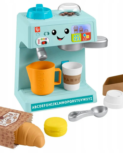 FISHER-PRICE edukacinis interaktyvus kavos aparatas su šviesos ir garso efektais