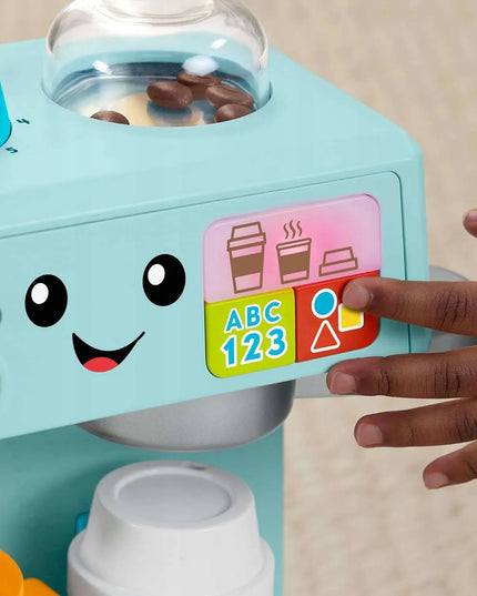 FISHER-PRICE edukacinis interaktyvus kavos aparatas su šviesos ir garso efektais