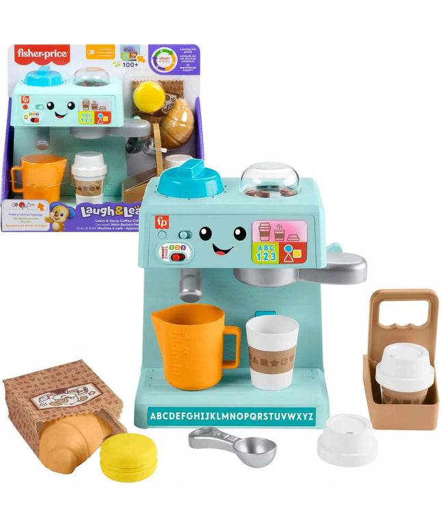 FISHER-PRICE edukacinis interaktyvus kavos aparatas su šviesos ir garso efektais