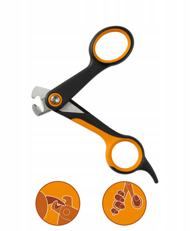 FISKARS nagų kirpimo žnyplės mažiems šunims ir katėms 10,8 cm