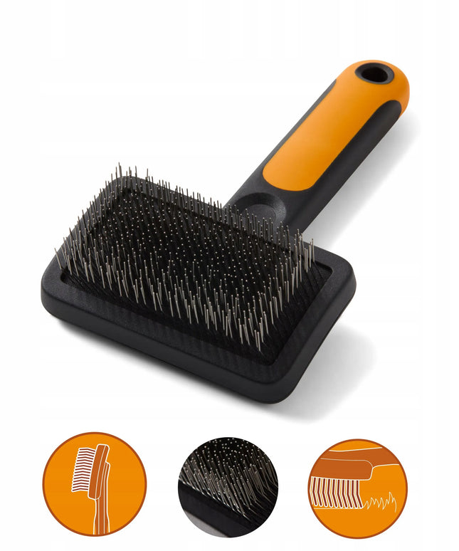 FISKARS pudelinis šepetys šunims ir katėms 16,5 cm