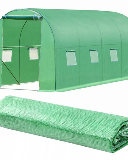 Atsarginė plėvelė 12 m² sodo tuneliui 3x4 m UV-4 žalia tvirta