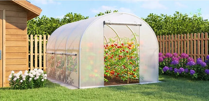 Atsarginė plėvelė 3x2x2 sodo foliniam tuneliui [6 m²] BALTA [SUSTIPRINTA]