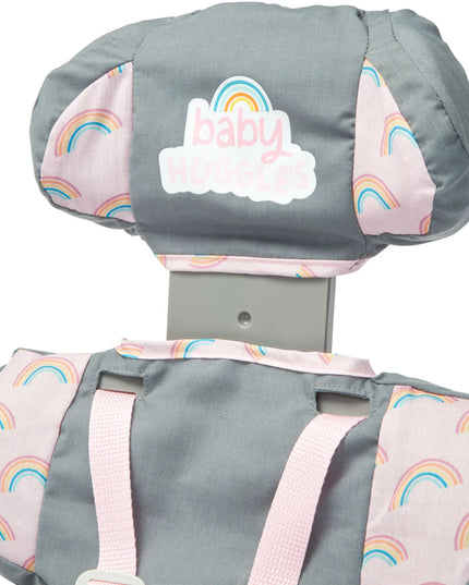 Automobilinė kėdutė lėlei Casdon Baby Huggles iki 46 cm su diržais
