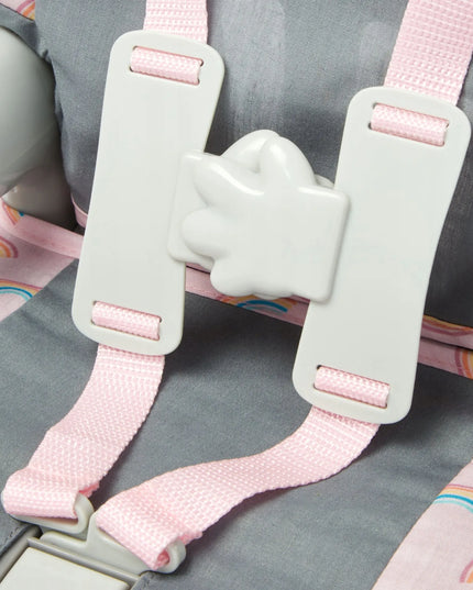 Automobilinė kėdutė lėlei Casdon Baby Huggles iki 46 cm su diržais