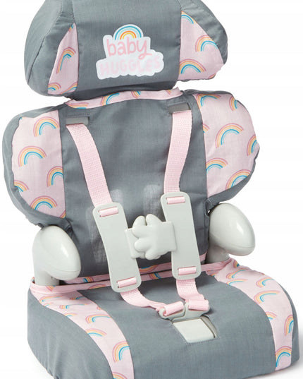 Automobilinė kėdutė lėlei Casdon Baby Huggles iki 46 cm su diržais