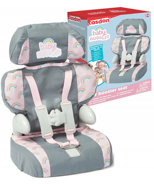 Automobilinė kėdutė lėlei Casdon Baby Huggles iki 46 cm su diržais