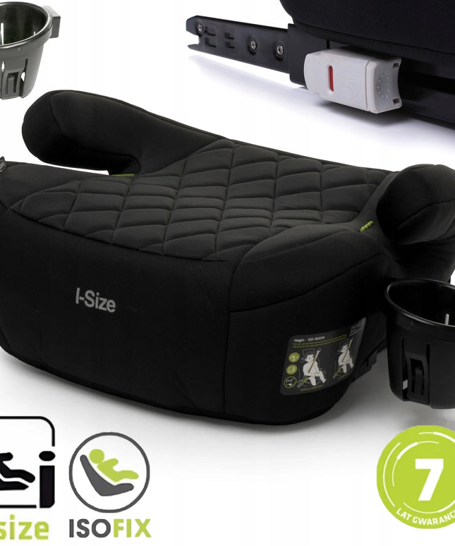 4BABY automobilinė paaukštinamoji kėdutė HI-FIX CUP i-Size, 22–36 kg, 125–150 cm, ISOFIX